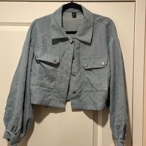 NWOT cropped corduroy jacket